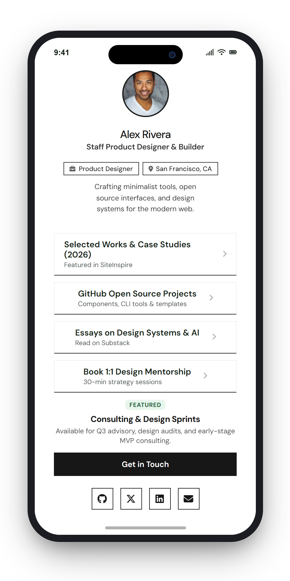 Minimal Template - Alex Rivera